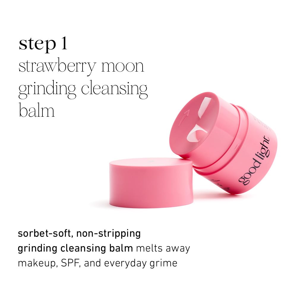 good light Double Cleanse Set. Oil - Based Cleansing Balm & Foaming Water Cleanser. Korean Skin Care Makeup Remover & Glow Face Wash Set. KBeauty Daily Two - Step Ritual for Glowing Skin. - SONEDASONEDA