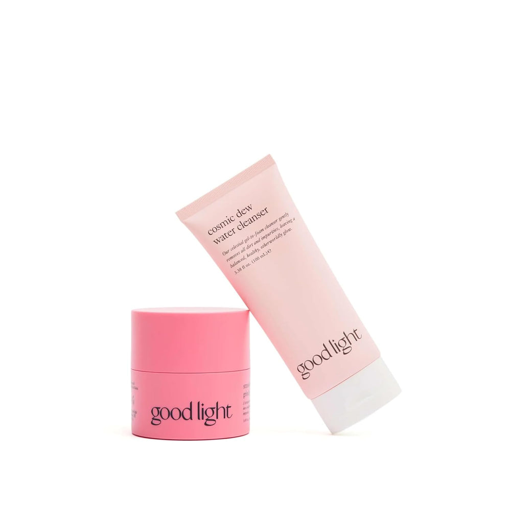 good light Double Cleanse Set. Oil - Based Cleansing Balm & Foaming Water Cleanser. Korean Skin Care Makeup Remover & Glow Face Wash Set. KBeauty Daily Two - Step Ritual for Glowing Skin. - SONEDASONEDA