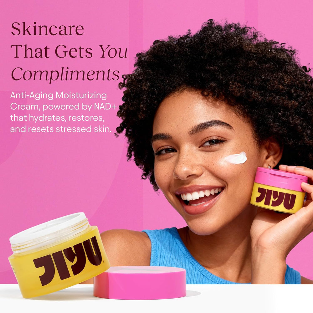 JiYu NAD+ Hydrating Face Moisturizer – Korean Anti - Aging Cream for Radiant, Firm & Smooth Skin – Deeply Hydrating & Brightening Daily Moisturizer Cream for Face and Body, All Skin Types – 50 ml - SONEDASONEDA